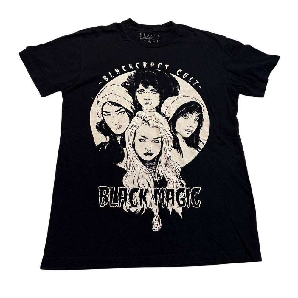 Black Craft Cult Black Magic T-Shirt Witch Occult Goth Fashion Womens Small